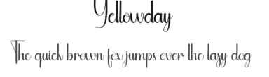Yellowday by Andi Moz — Script Handwritten Font — thumbnail 1