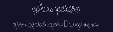 Yellow jackets by Skyhaven Fonts — Script Handwritten Font — thumbnail 2