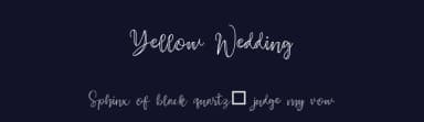 Yellow Wedding by Pustudio — Script Handwritten Font — thumbnail 2