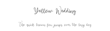 Yellow Wedding by Pustudio — Script Handwritten Font — thumbnail 1