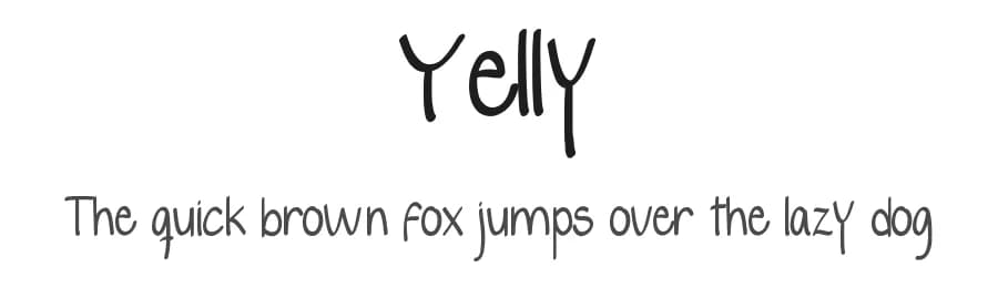 Yelly by Carolina Mejia — Script Handwritten Font