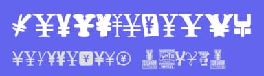 Yen Salad by Woodcutter — Dingbats Font — thumbnail 3