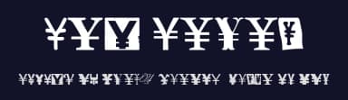 Yen Salad by Woodcutter — Dingbats Font — thumbnail 2