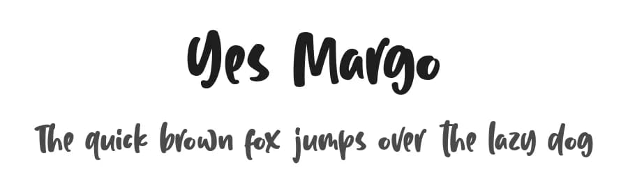 Yes Margo by Subectype & Orenari — Script Handwritten Font