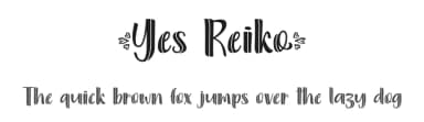 Yes Reiko by Typhoon Type - Suthi Srisopha — Script Handwritten Font — thumbnail 1