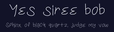 Yes siree bob by Nerdle Pants — Script Handwritten Font — thumbnail 2