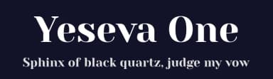 Yeseva One by Jovanny Lemonad — Serif Font — thumbnail 2