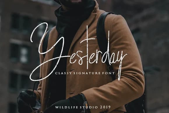 Yesterday Font by wildlifestudio19 — Script Handwritten Font
