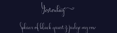 Yesterday by alcode — Script Handwritten Font — thumbnail 2