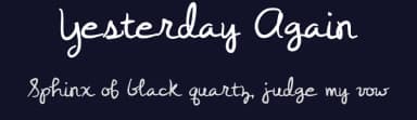 Yesterday Again by Brittney Murphy Design — Script Handwritten Font — thumbnail 2