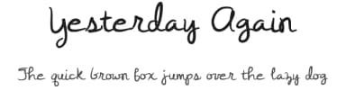 Yesterday Again by Brittney Murphy Design — Script Handwritten Font — thumbnail 1