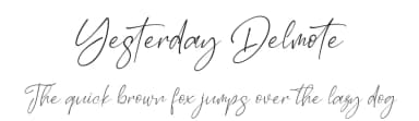 Yesterday Delmote by Perspectype Studio - Letterena.com — Script Handwritten Font — thumbnail 1