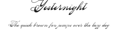 Yesternight by Letterhend Studio — Script Handwritten Font — thumbnail 1