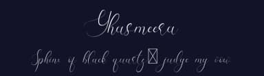 Yhasmeera by Edric Studio — Script Handwritten Font — thumbnail 2