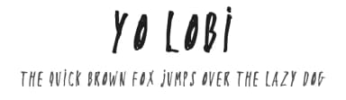 Yo Lobi by paintblack — Script Handwritten Font — thumbnail 1
