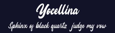 Yocellina by Hendra Ardianto — Script Handwritten Font — thumbnail 2