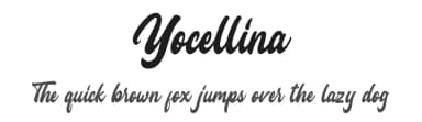 Yocellina by Hendra Ardianto — Script Handwritten Font — thumbnail 1
