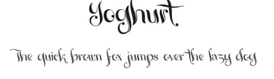 Yoghurt by Måns Grebäck — Script Handwritten Font — thumbnail 1