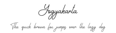 Yogyakarta by Letterafa Studio — Script Handwritten Font — thumbnail 1