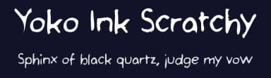 Yoko Ink Scratchy by Friendly Fonts — Script Handwritten Font — thumbnail 2