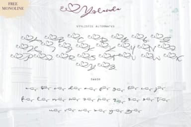 Yolanda Font by thomasaradea by thomasaradea — Script Handwritten Font — thumbnail 7