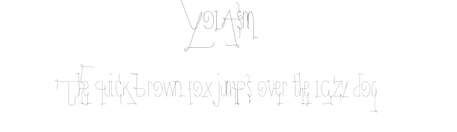 YolAsm by M#rm#n — Script Handwritten Font