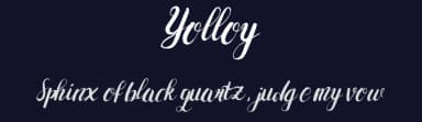 Yolloy by Leonard Posavec - LeoSupply.co — Script Handwritten Font — thumbnail 2