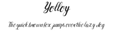 Yolloy by Leonard Posavec - LeoSupply.co — Script Handwritten Font — thumbnail 1