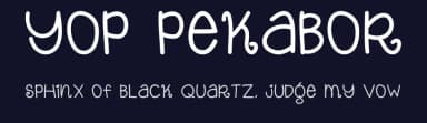 Yop Pekabor by Haslinda Adnan — Script Handwritten Font — thumbnail 2