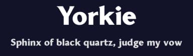 Yorkie by Font People — Sans Serif Font — thumbnail 2
