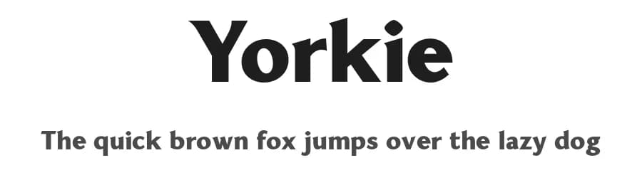 Yorkie by Font People — Sans Serif Font — preview 1