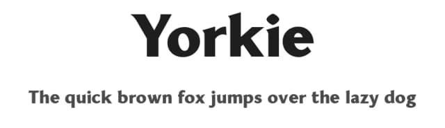 Yorkie by Font People — Sans Serif Font
