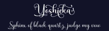 Yoshieka by Mega Type — Script Handwritten Font — thumbnail 2