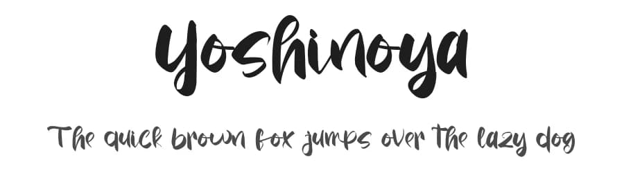 Yoshinoya by Arif Studios — Script Handwritten Font