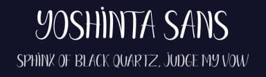 Yoshinta Sans by Zikril lah — Script Handwritten Font — thumbnail 2