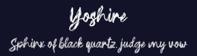 Yoshire by Skiiller Studio — Script Handwritten Font — thumbnail 2