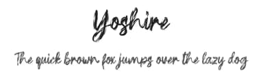 Yoshire by Skiiller Studio — Script Handwritten Font — thumbnail 1