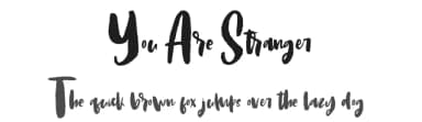 You Are Stranger by Thirtypath — Script Handwritten Font — thumbnail 1