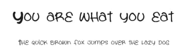 You are what you eat by Pizzadude — Script Handwritten Font — thumbnail 1