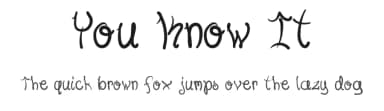 You Know It by Angus Mitch — Script Handwritten Font — thumbnail 1