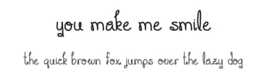 You Make Me Smile by Vanessa Bays — Script Handwritten Font — thumbnail 1
