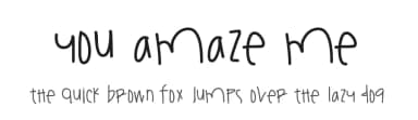 You Amaze Me by Des Gomez — Script Handwritten Font — thumbnail 1