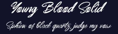 Young Blood Solid by FHFont — Script Handwritten Font — thumbnail 2