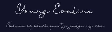 Young Evaline by Almarkhatype — Script Handwritten Font — thumbnail 2