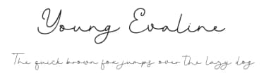 Young Evaline by Almarkhatype — Script Handwritten Font — thumbnail 1