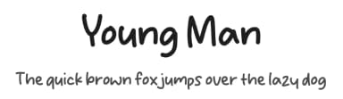 Young Man by MJType — Script Handwritten Font — thumbnail 1