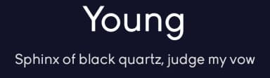 Young by Scott Simpson — Sans Serif Font — thumbnail 2