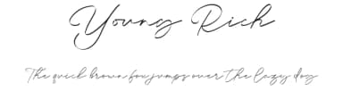 Young Rich by RantautypeStudio — Script Handwritten Font — thumbnail 1