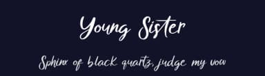Young Sister by nomlimofont — Script Handwritten Font — thumbnail 2