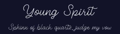 Young Spirit by Letter Jos — Script Handwritten Font — thumbnail 2